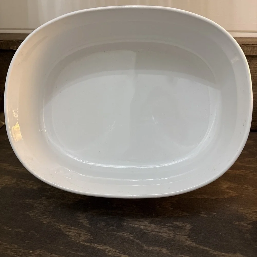 Corning Ware French White F-2-B 2.8 Lt & F-12-B 1.8 Lt Casserole Dishes No Lids